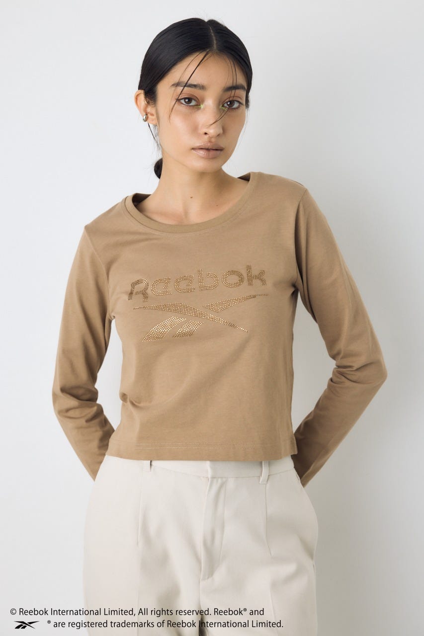 【REEBOK×AZUL】ラインストーンロンT MOCHA M