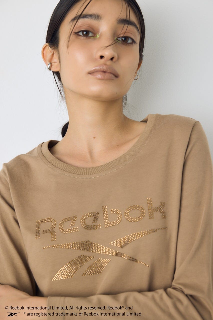 【REEBOK×AZUL】ラインストーンロンT MOCHA M