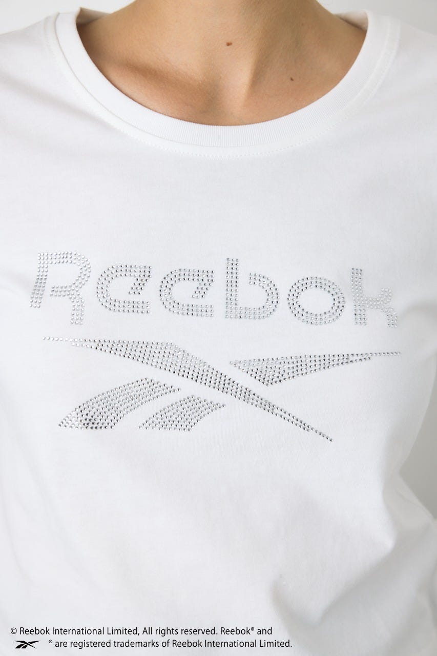 【REEBOK×AZUL】ラインストーンロンT O/WHT L