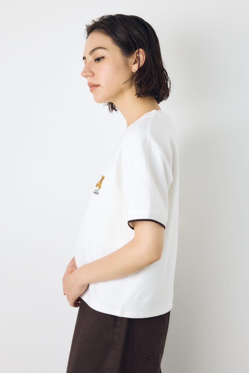 <先行予約>【POLO BCS×AZUL】リンガーTシャツ O/WHT FREE