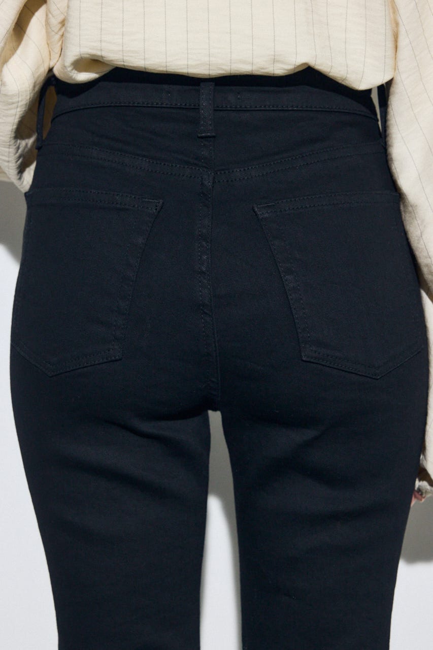 【WEB限定】AZUL DENIM ジャストウエストスキニーデニム BLK S