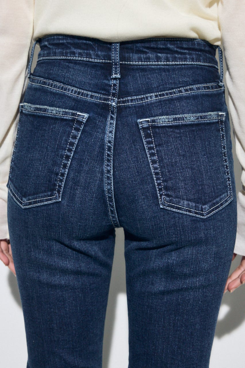 【WEB限定】AZUL DENIM ジャストウエストスキニーデニム BLU XS