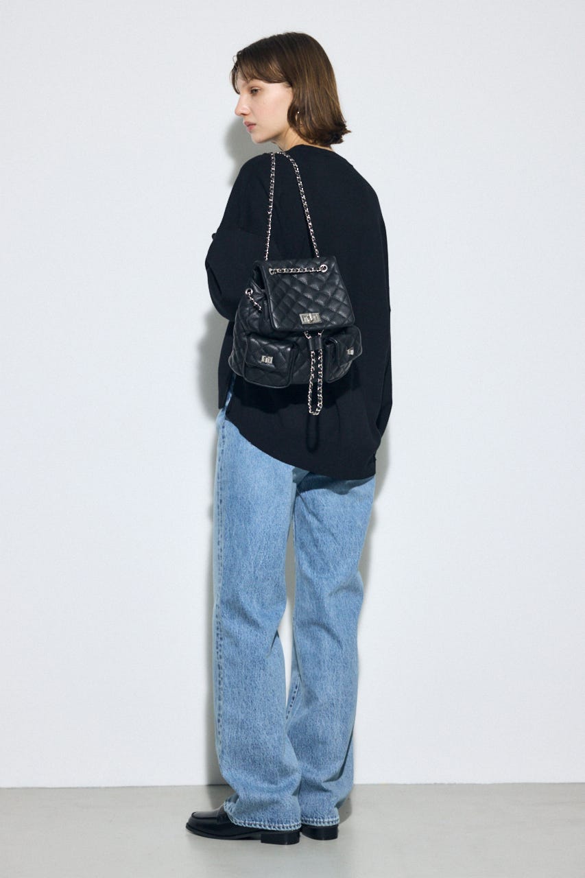 【WEB限定】3WAYキルティングリュック BLK FREE