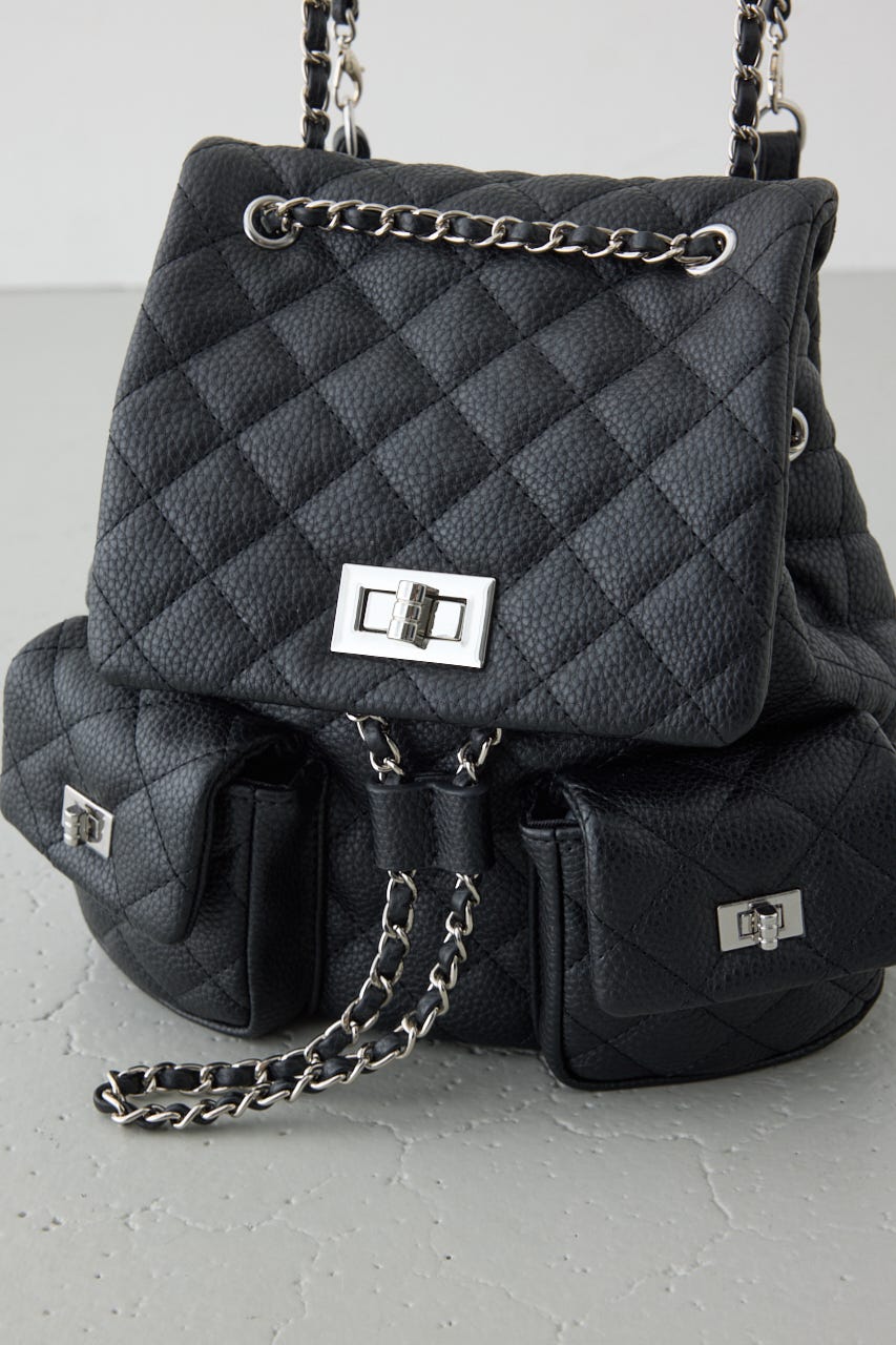 【WEB限定】3WAYキルティングリュック BLK FREE