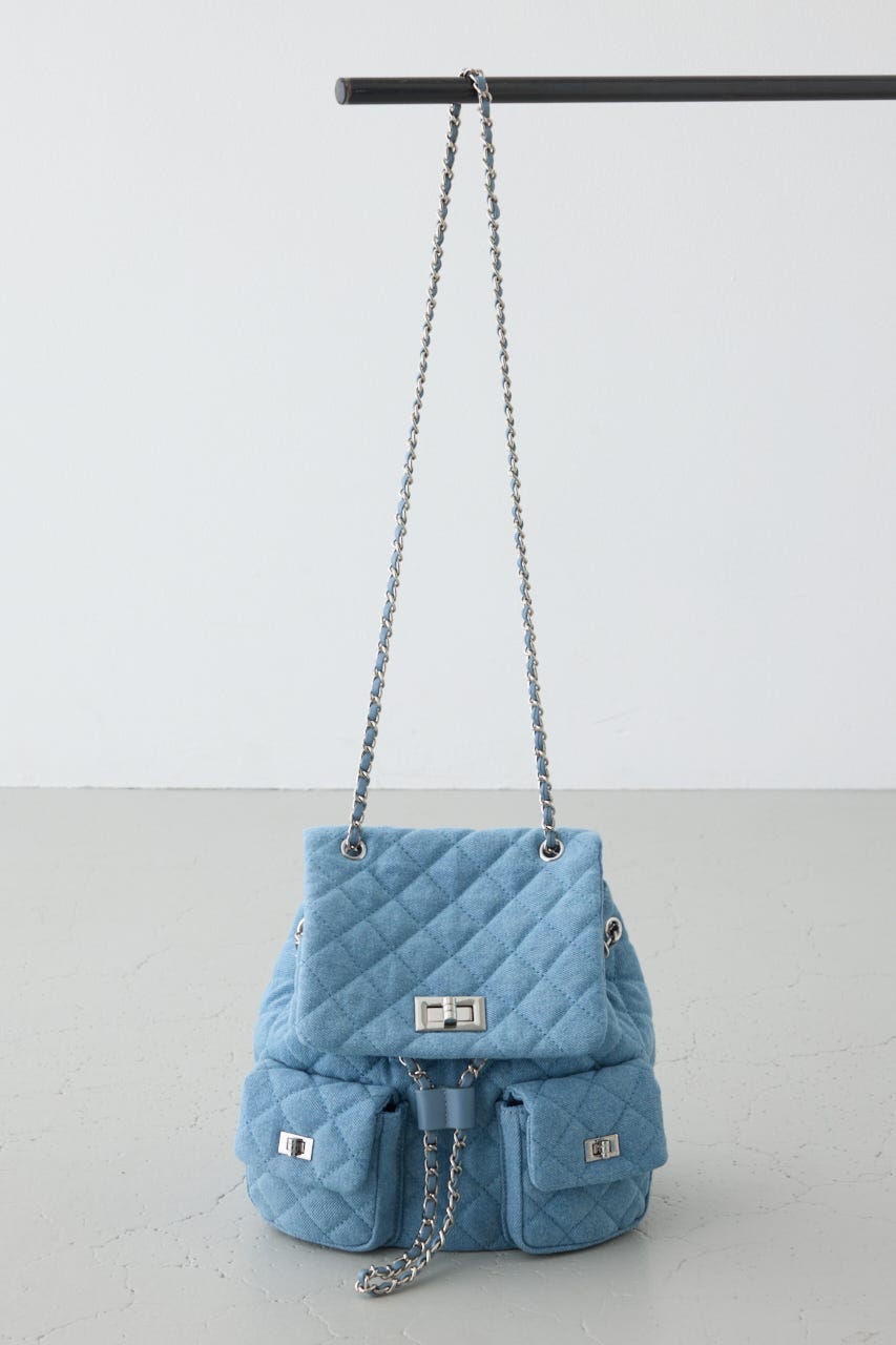 【WEB限定】3WAYキルティングリュック BLU FREE