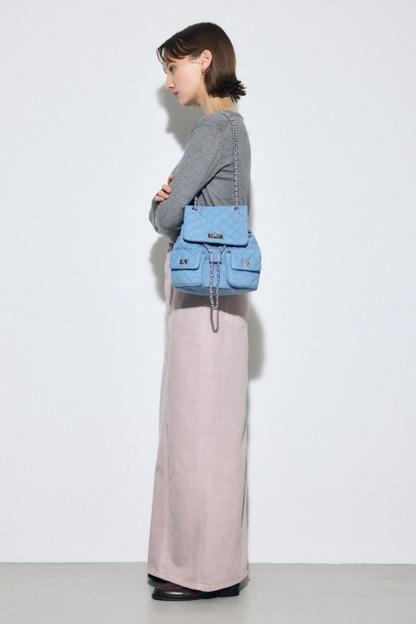 【WEB限定】3WAYキルティングリュック BLU FREE