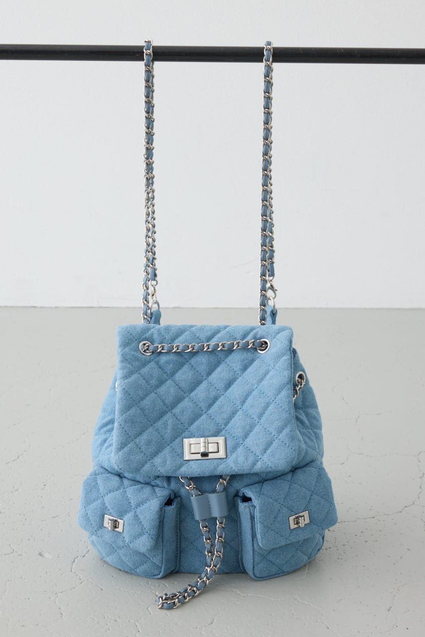 【WEB限定】3WAYキルティングリュック BLU FREE