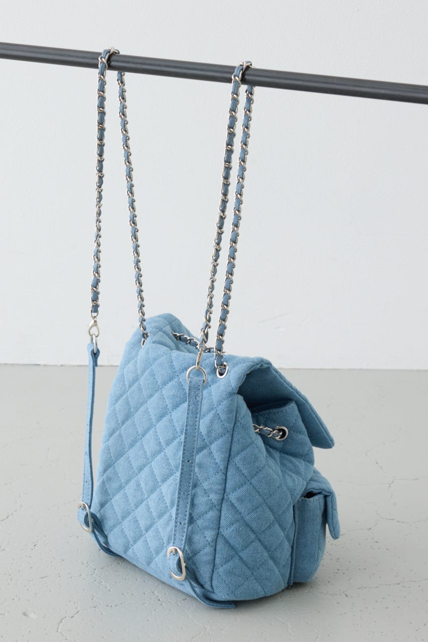 【WEB限定】3WAYキルティングリュック BLU FREE