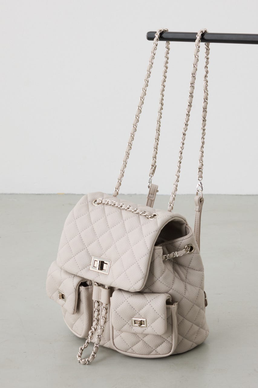 【WEB限定】3WAYキルティングリュック GREIGE FREE