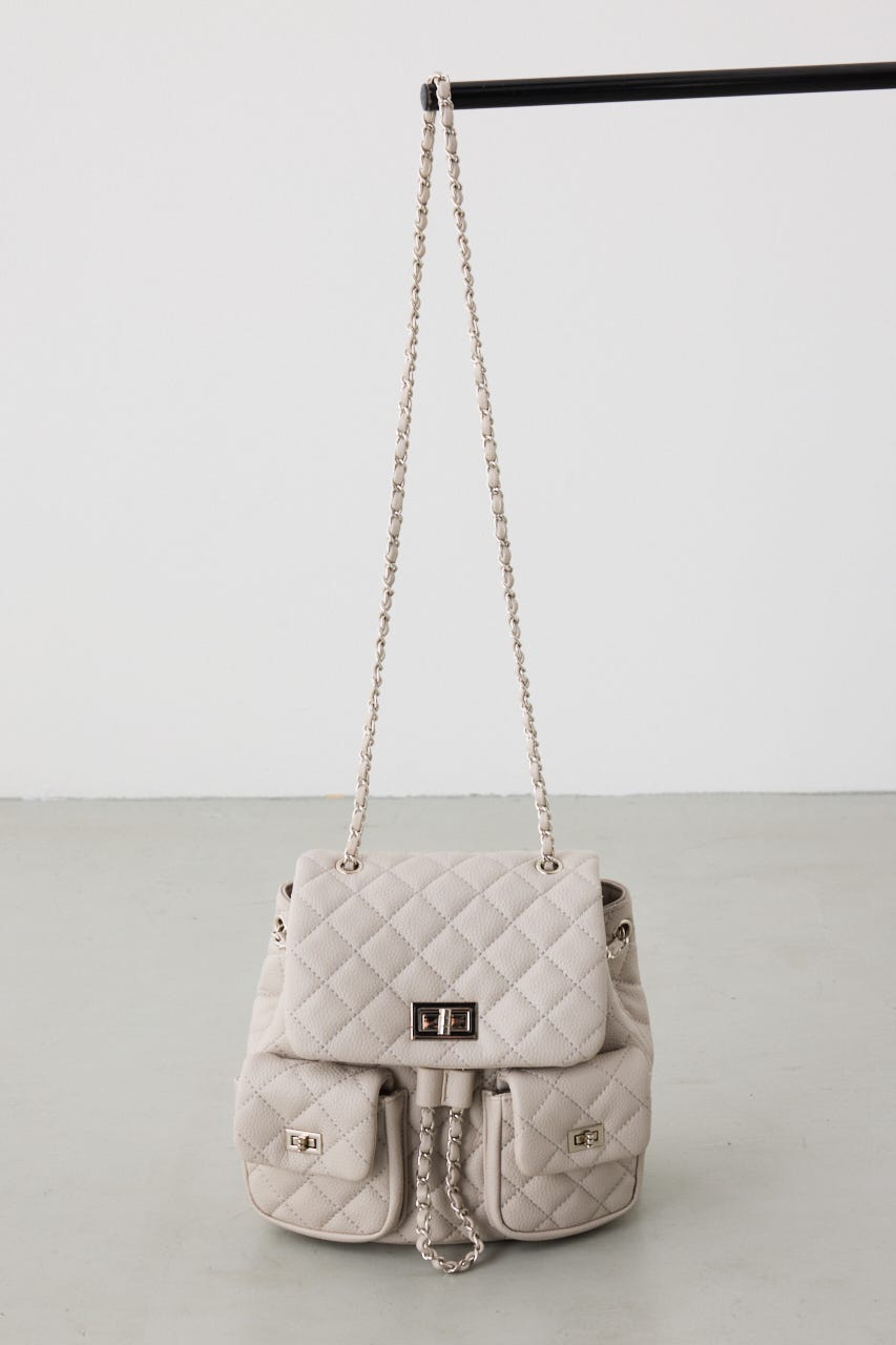 【WEB限定】3WAYキルティングリュック GREIGE FREE