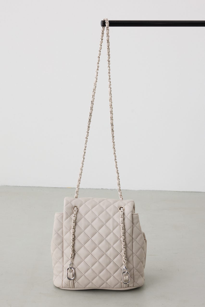 【WEB限定】3WAYキルティングリュック GREIGE FREE