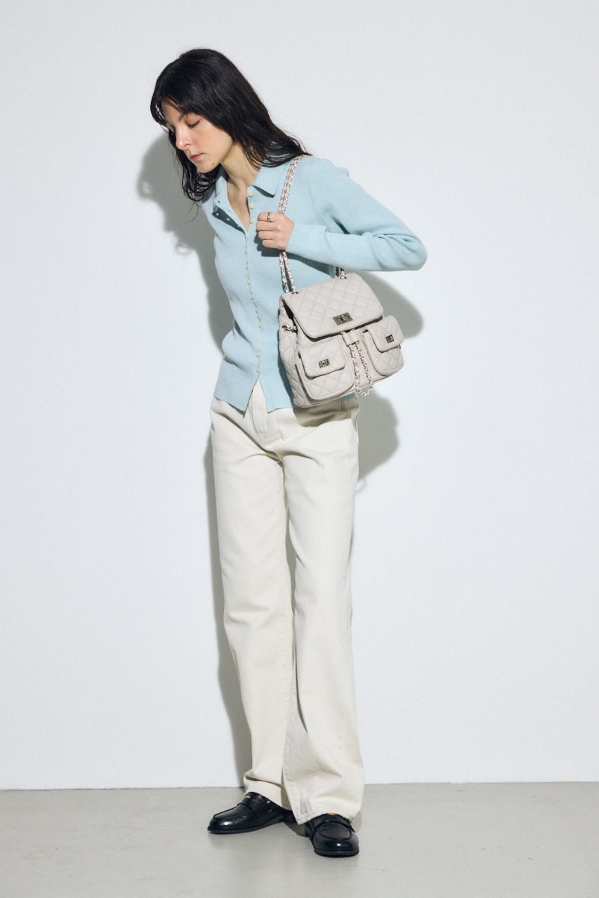 【WEB限定】3WAYキルティングリュック GREIGE FREE