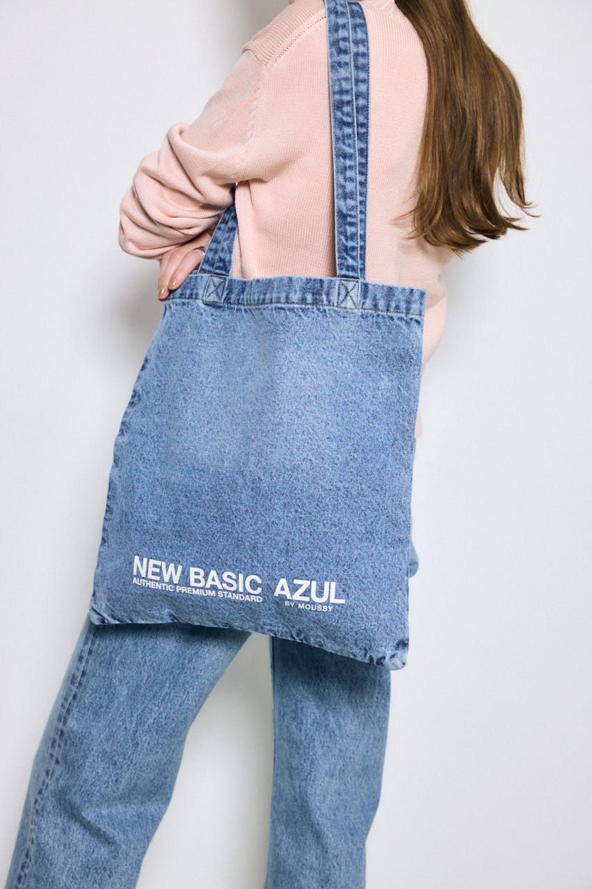 デニムトートバッグ BLU FREE