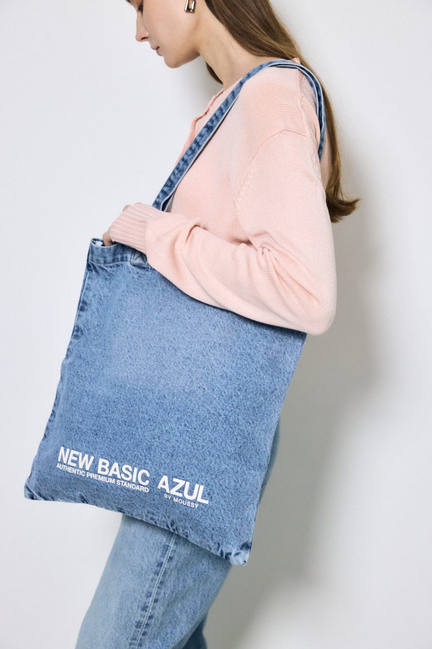 デニムトートバッグ BLU FREE