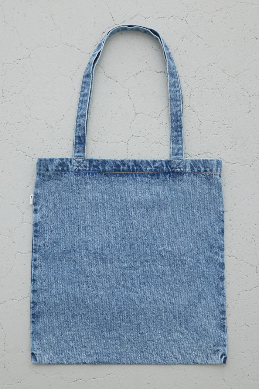 デニムトートバッグ BLU FREE