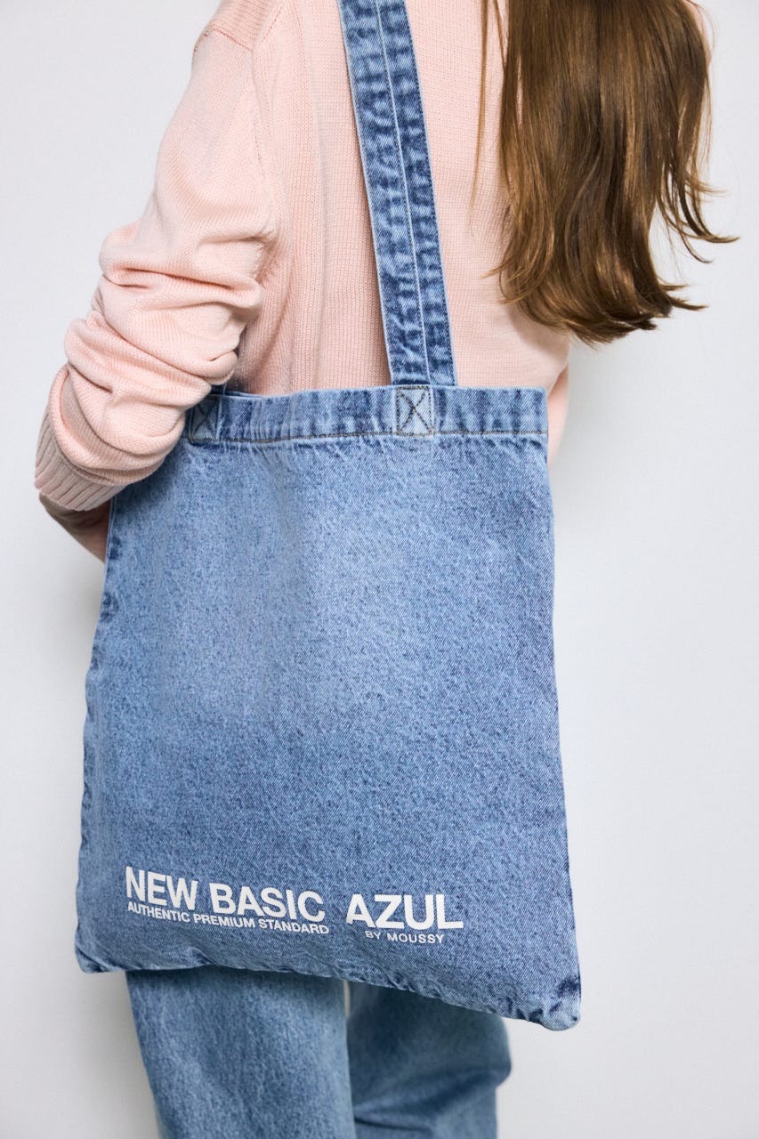 デニムトートバッグ BLU FREE