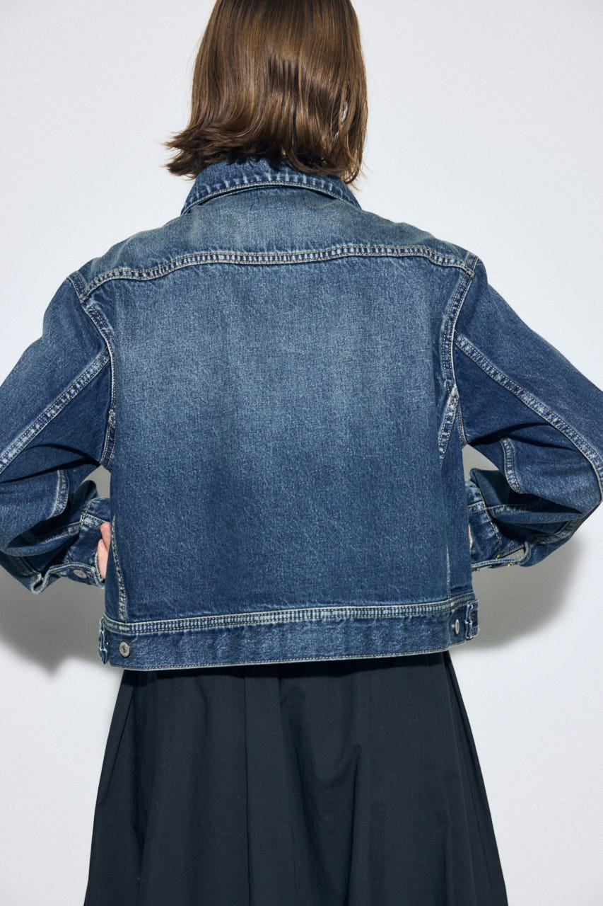 AZUL DENIM ダブルジップブルゾン BLU S