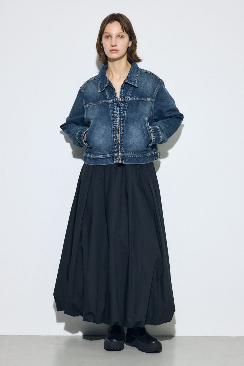 AZUL DENIM ダブルジップブルゾン BLU S