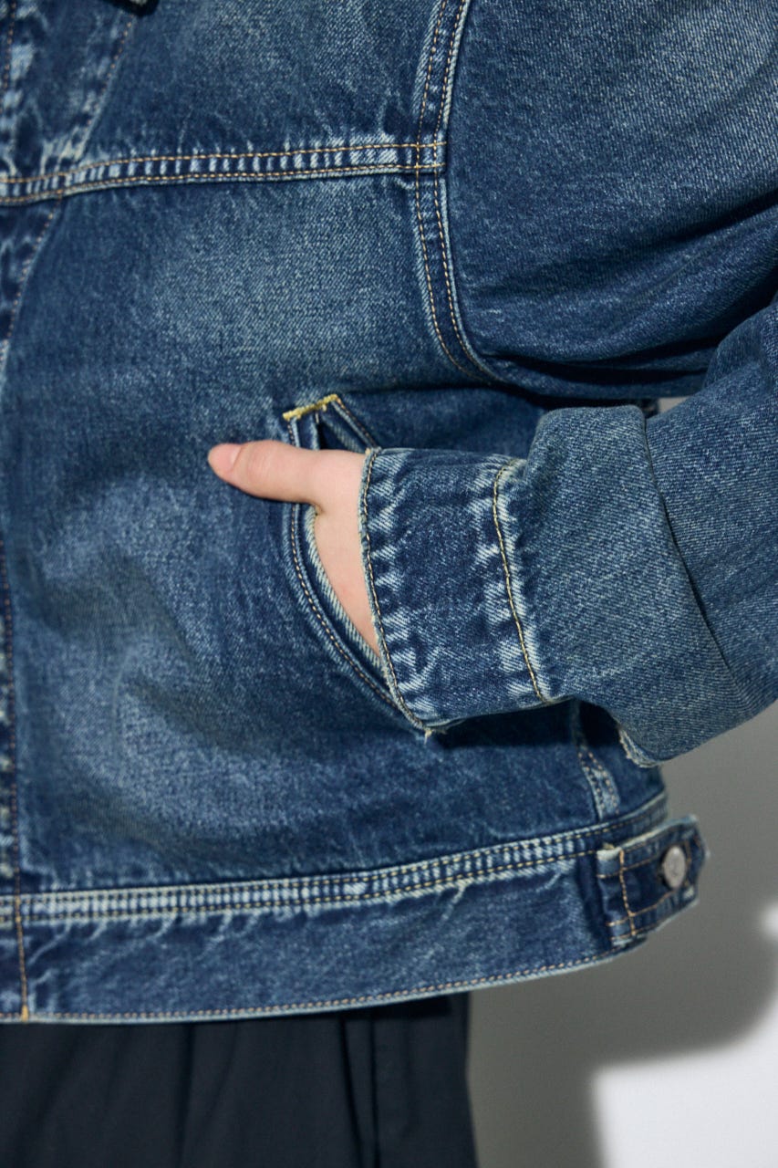 AZUL DENIM ダブルジップブルゾン BLU S