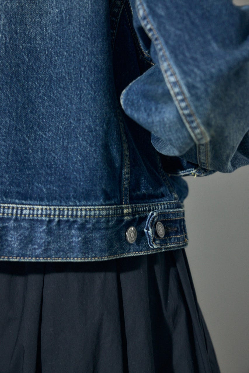 AZUL DENIM ダブルジップブルゾン BLU S