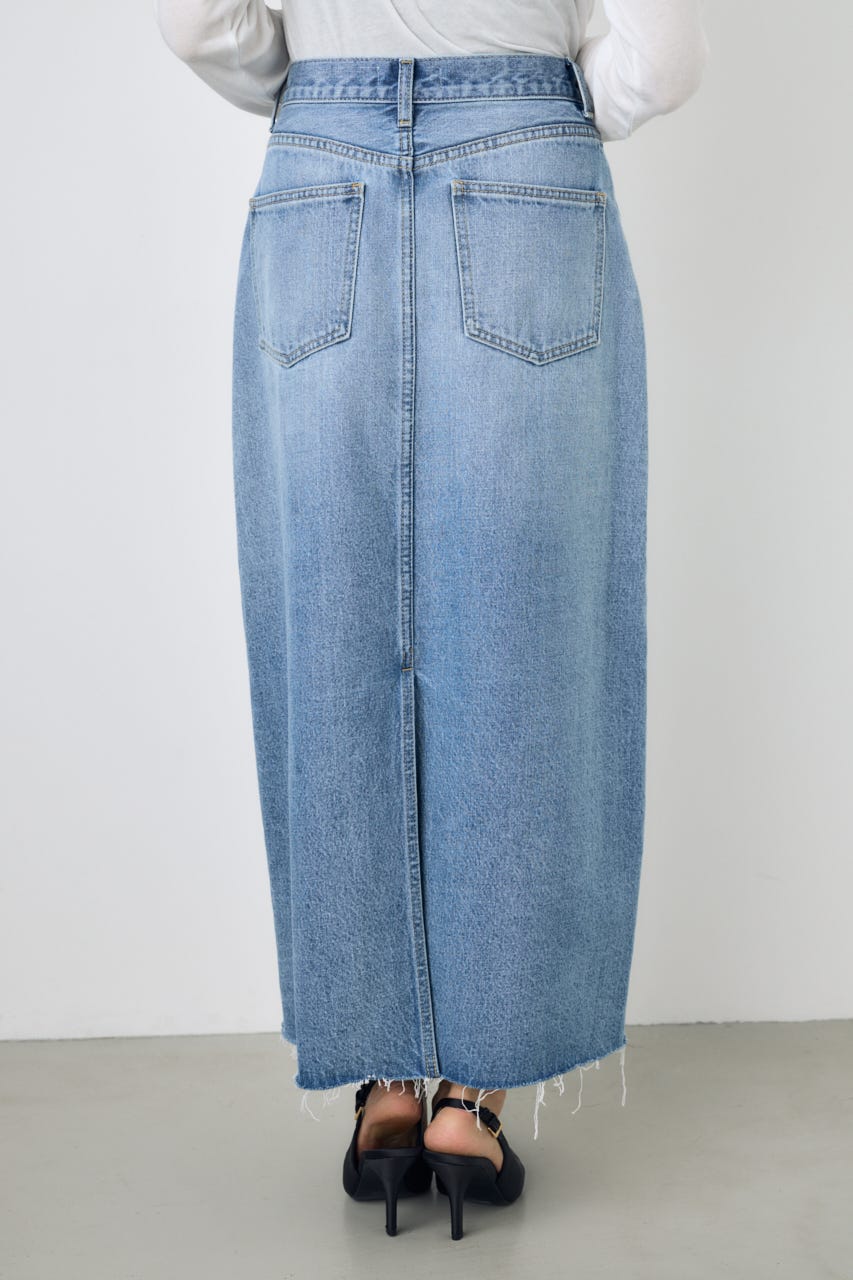 デニムロングスカート L/BLU S