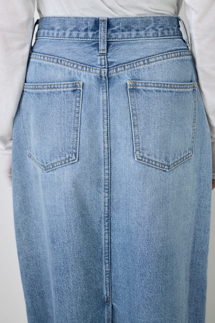 デニムロングスカート L/BLU S