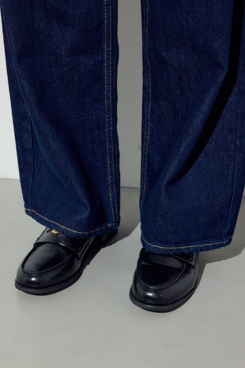 O/W ライトオンスカーブデニム ショート丈 One Wash 24inch