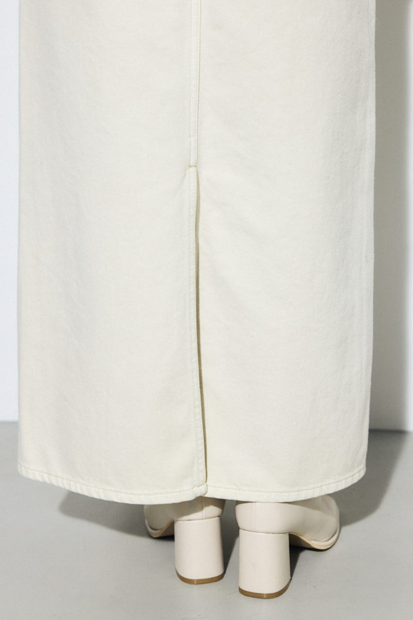 【SS先行アイテム】AZUL DENIM カラーストレートデニムスカート IVOY M