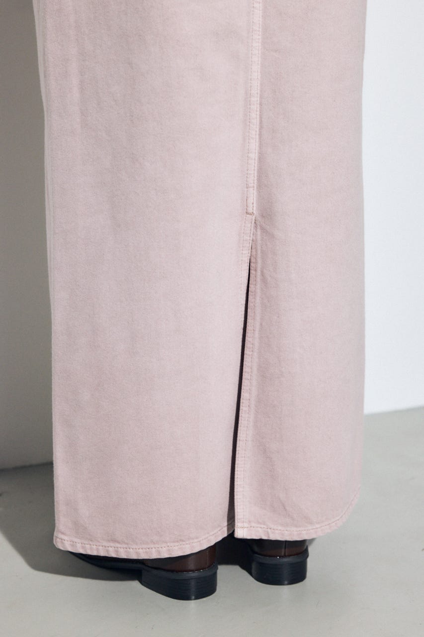 【SS先行アイテム】AZUL DENIM カラーストレートデニムスカート PNK M