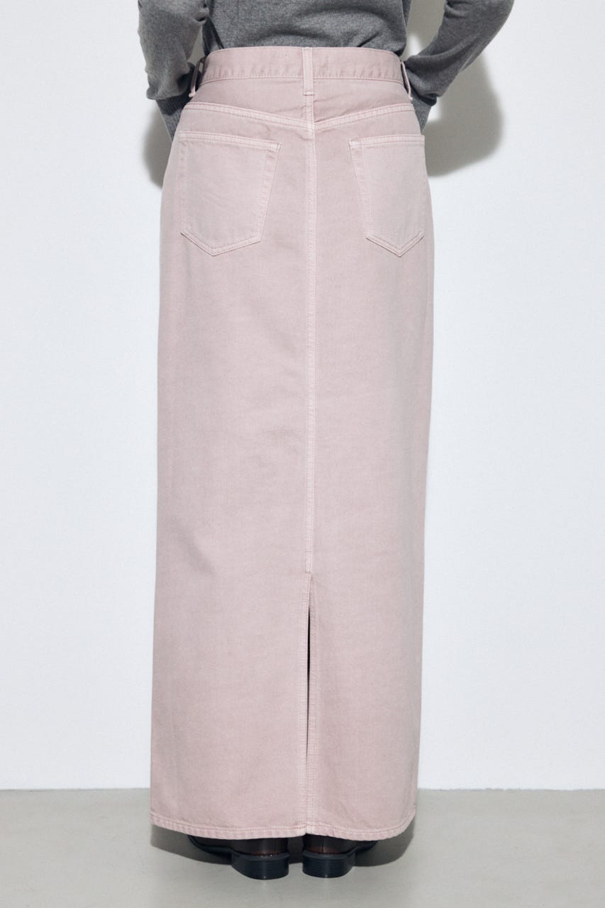 【SS先行アイテム】AZUL DENIM カラーストレートデニムスカート PNK M