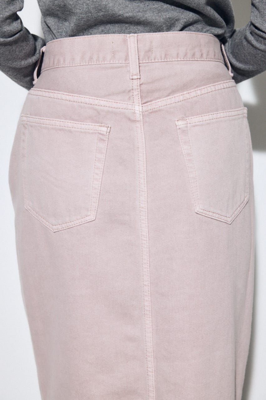 【SS先行アイテム】AZUL DENIM カラーストレートデニムスカート PNK M