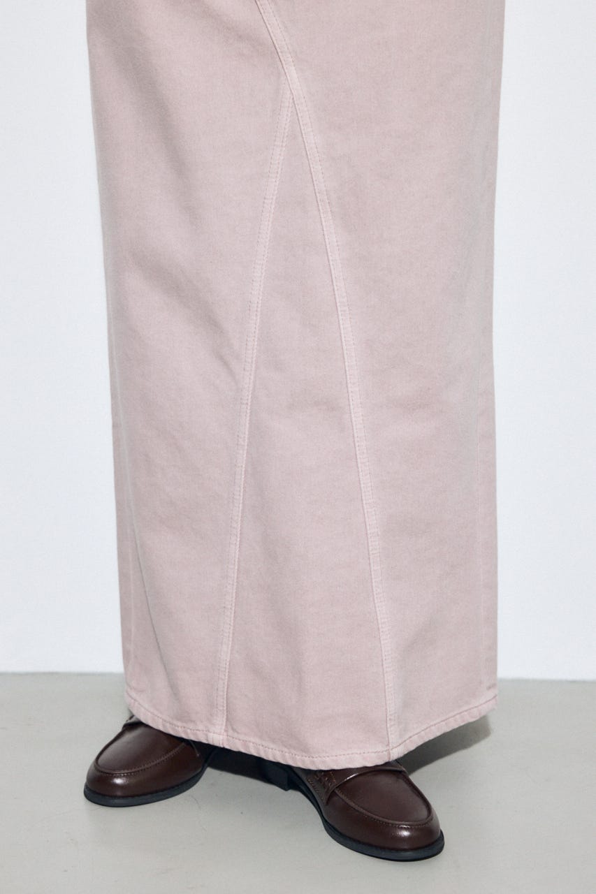 【SS先行アイテム】AZUL DENIM カラーストレートデニムスカート PNK M