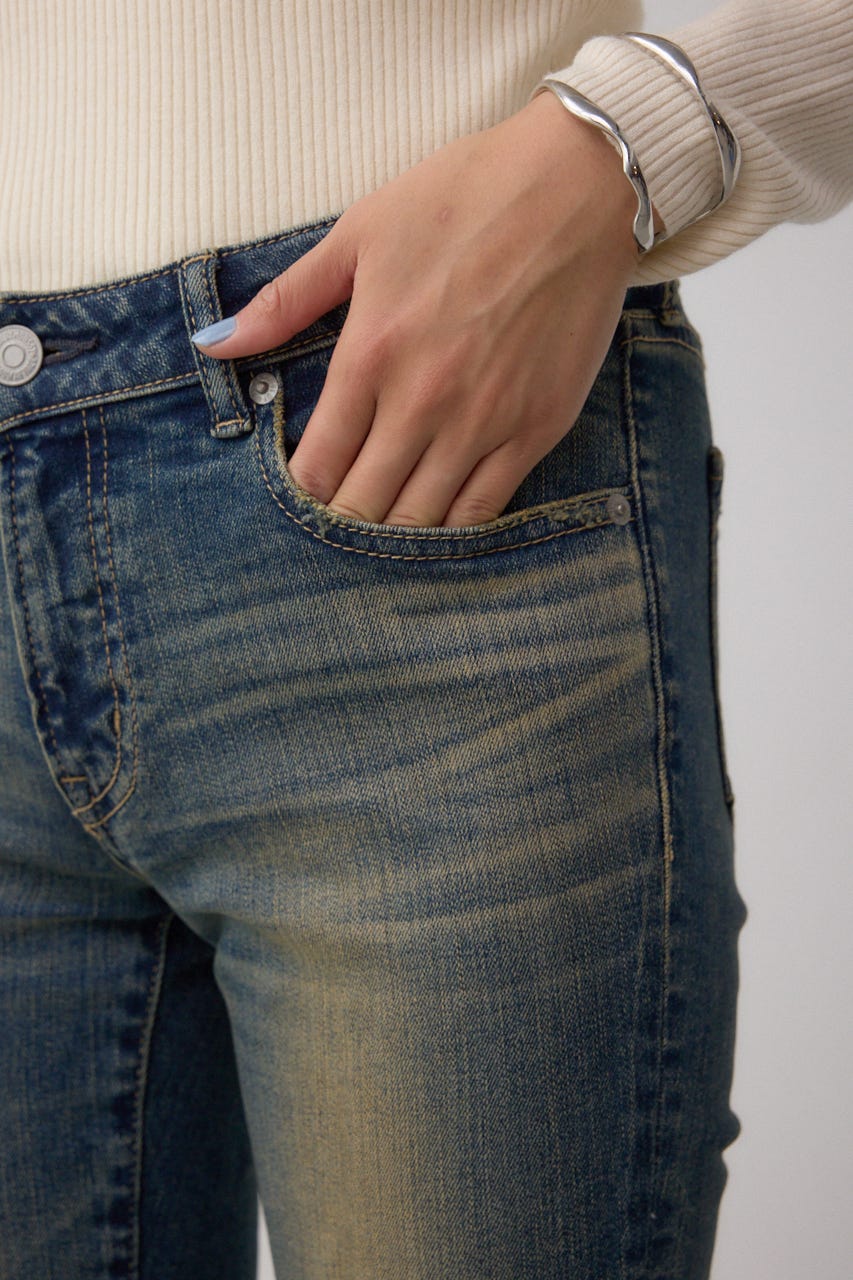 AZUL DENIM リペアスキニーデニム BLU XS