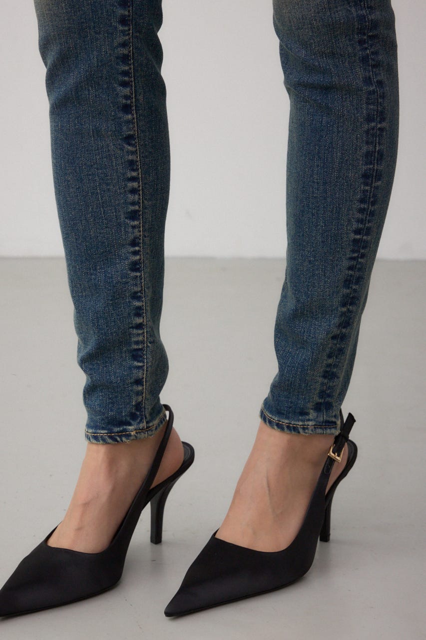 AZUL DENIM リペアスキニーデニム BLU XS