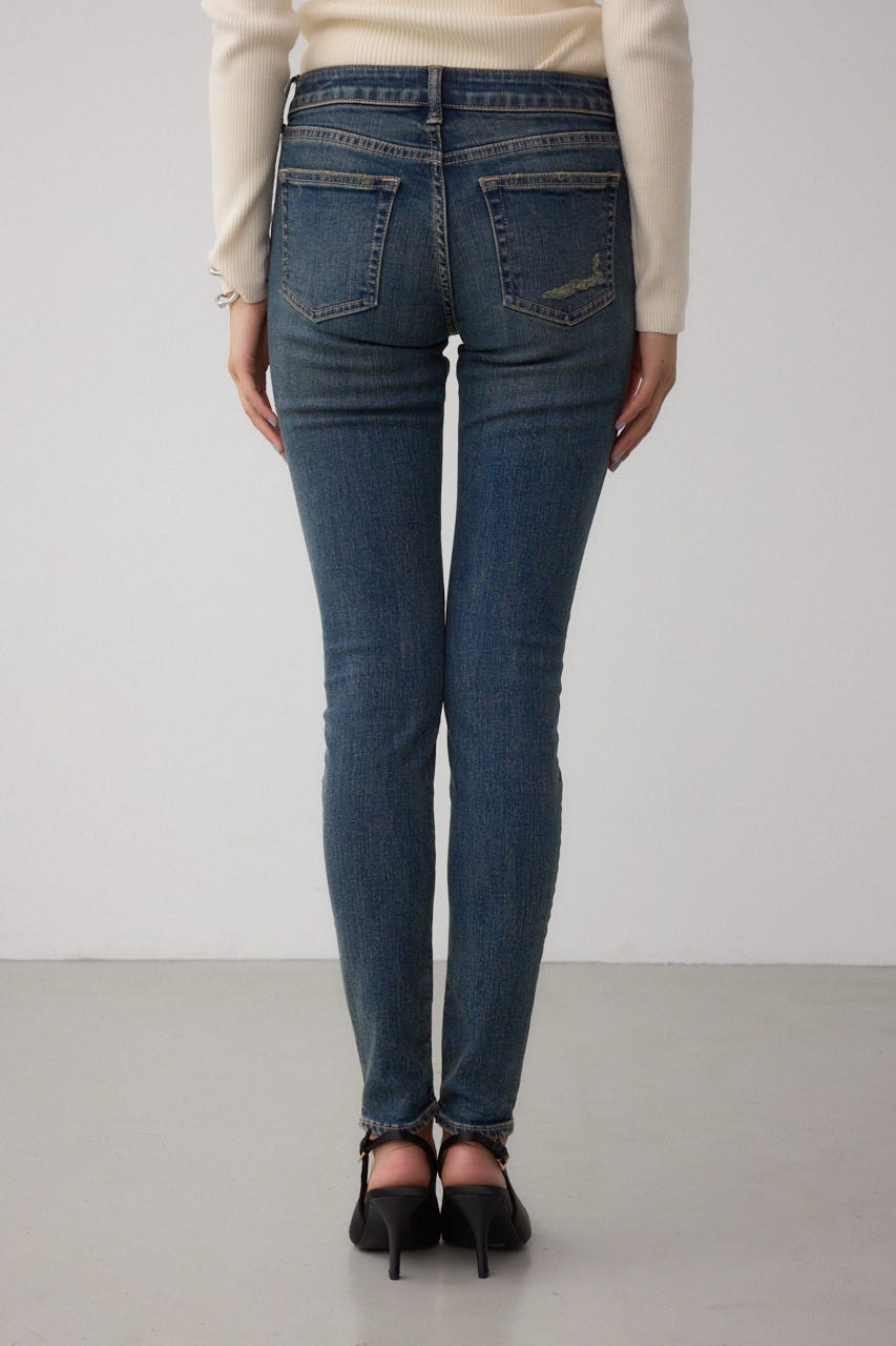 AZUL DENIM リペアスキニーデニム BLU XS