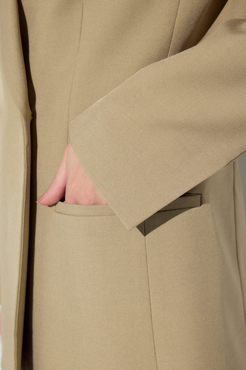 ダブルテーラードジャケット BEG S