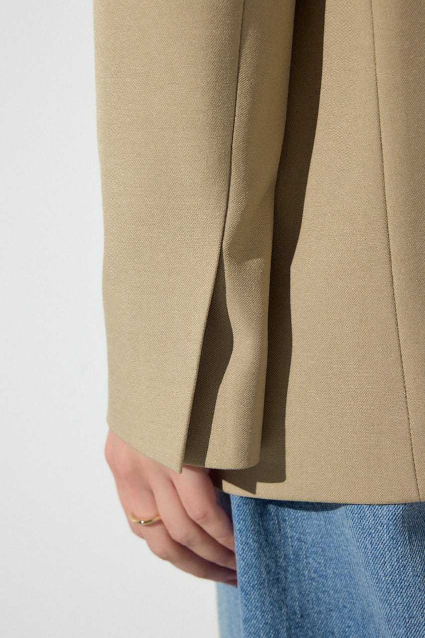 ダブルテーラードジャケット BEG S