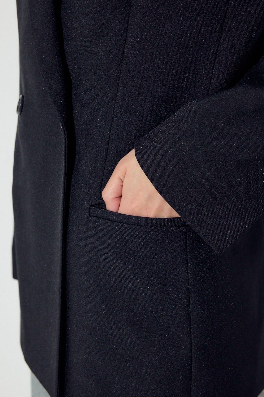 ダブルテーラードジャケット BLK M