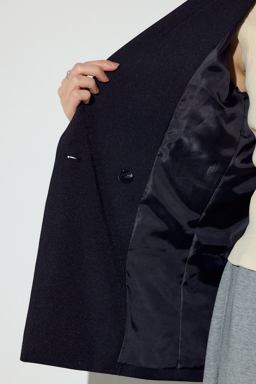 ダブルテーラードジャケット BLK M