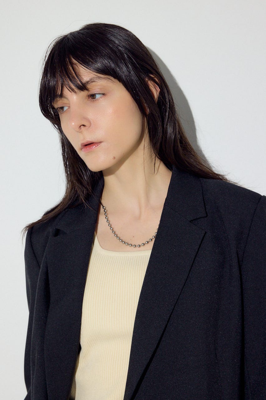 ダブルテーラードジャケット BLK M