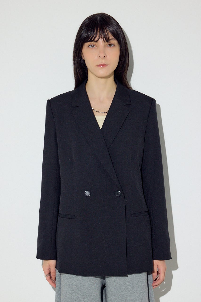 ダブルテーラードジャケット BLK M