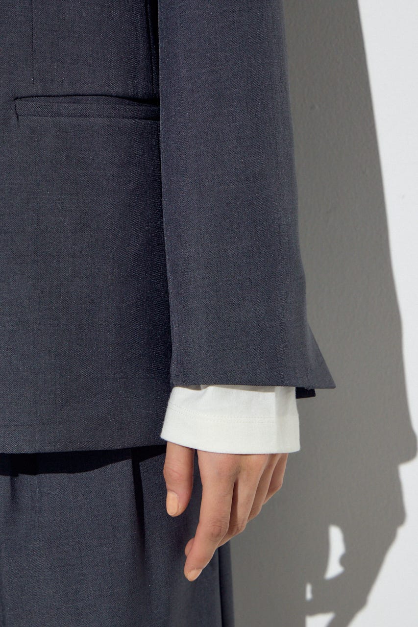 ダブルテーラードジャケット T.GRY S