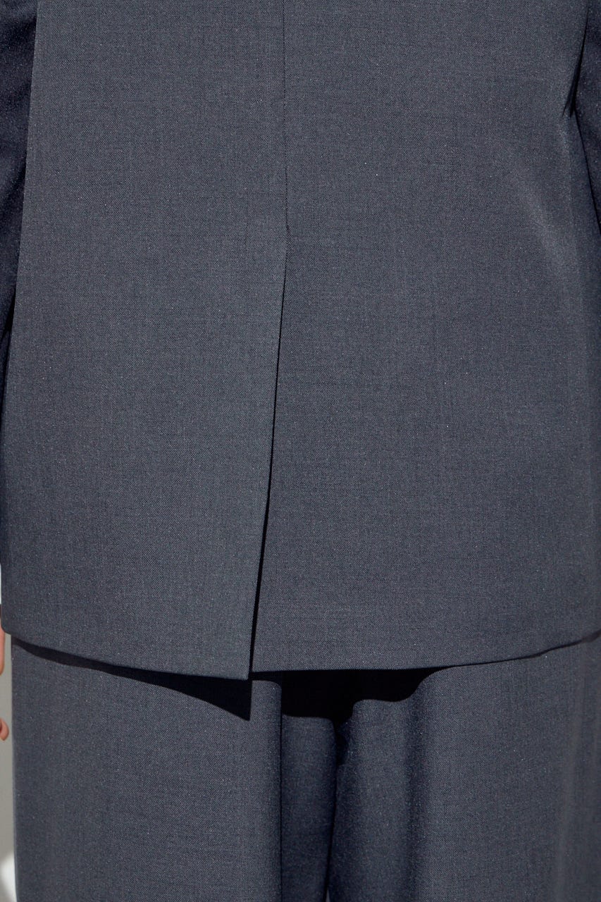 ダブルテーラードジャケット T.GRY S