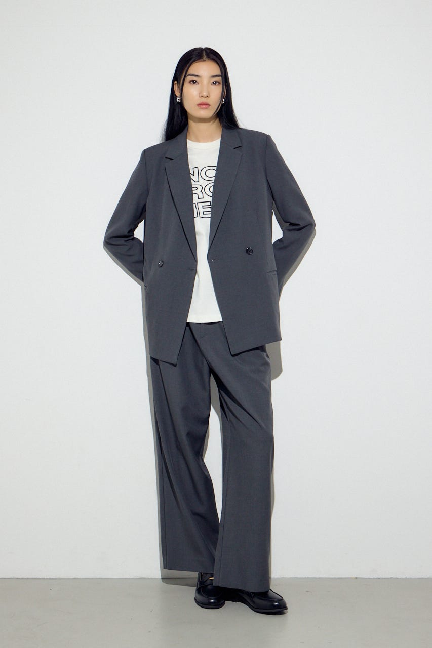 ダブルテーラードジャケット T.GRY S