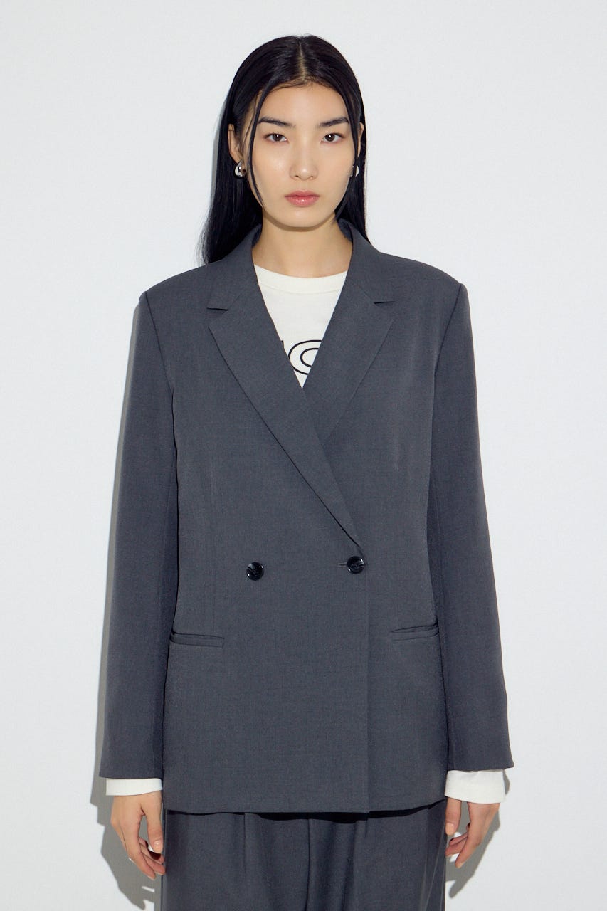 ダブルテーラードジャケット T.GRY S
