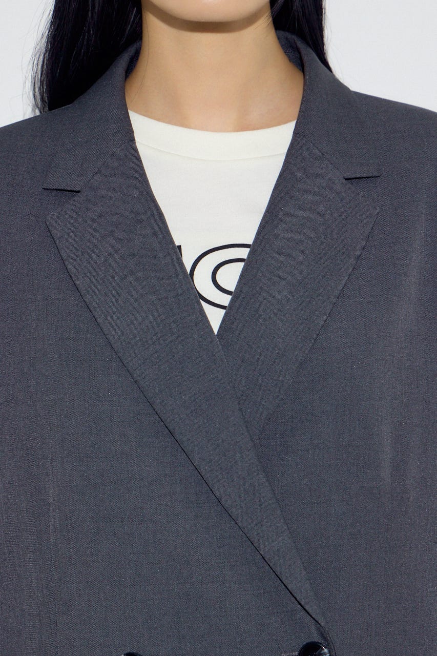 ダブルテーラードジャケット T.GRY S