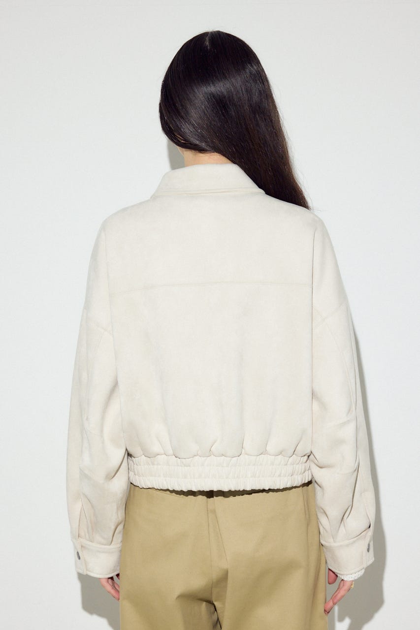 フェイクスエードショートブルゾン IVOY FREE