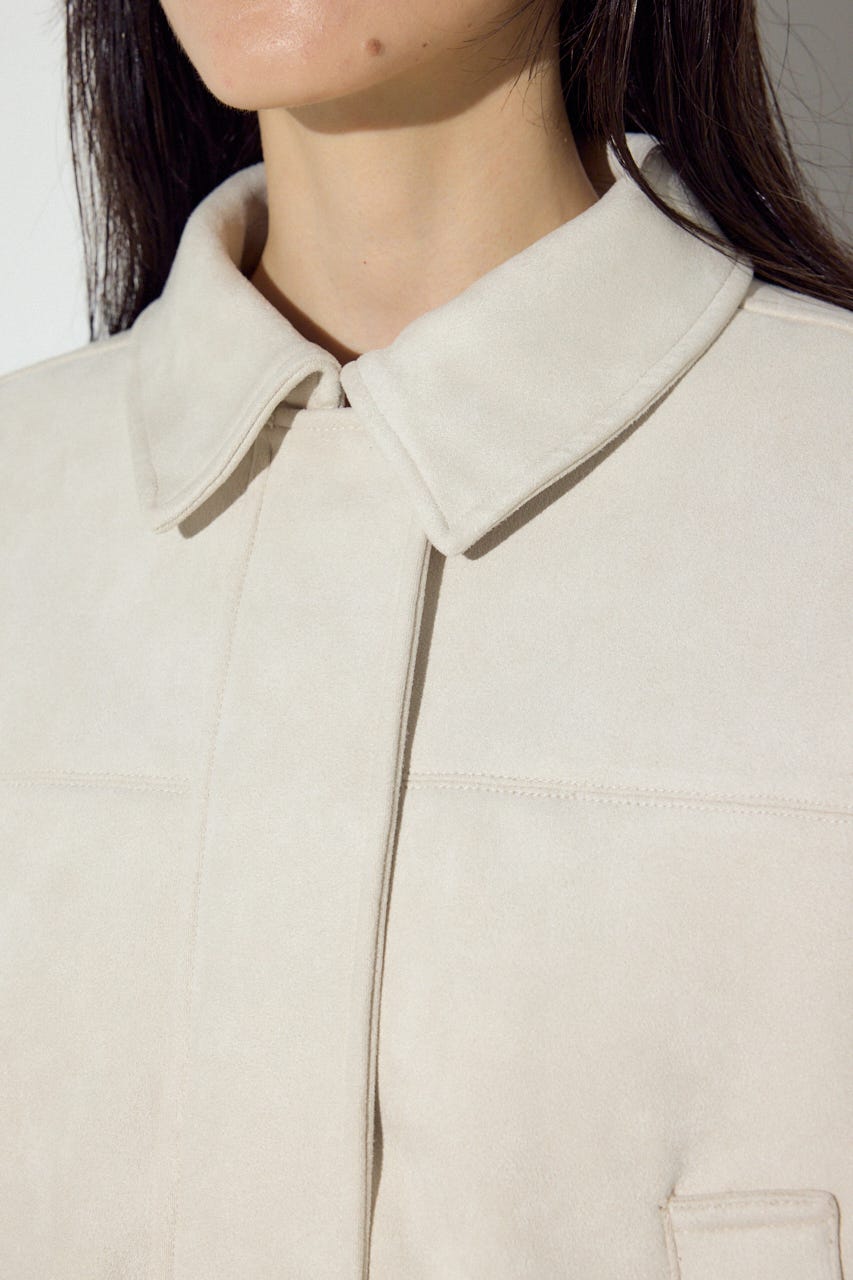 フェイクスエードショートブルゾン IVOY FREE