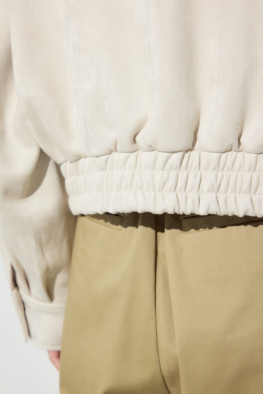 フェイクスエードショートブルゾン IVOY FREE