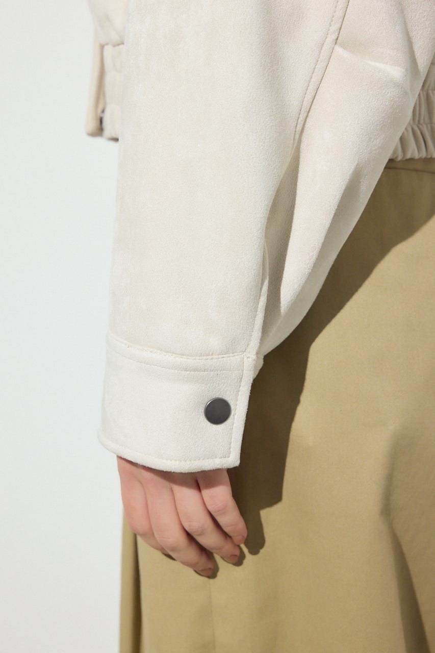 フェイクスエードショートブルゾン IVOY FREE